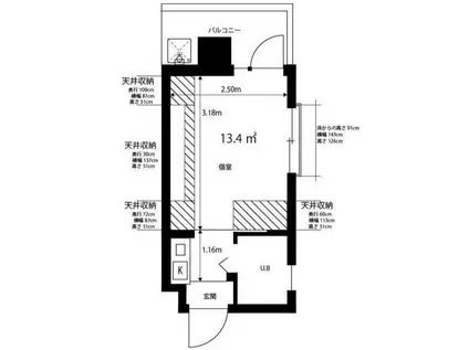 柏木MURA(1K/6階)の間取り写真