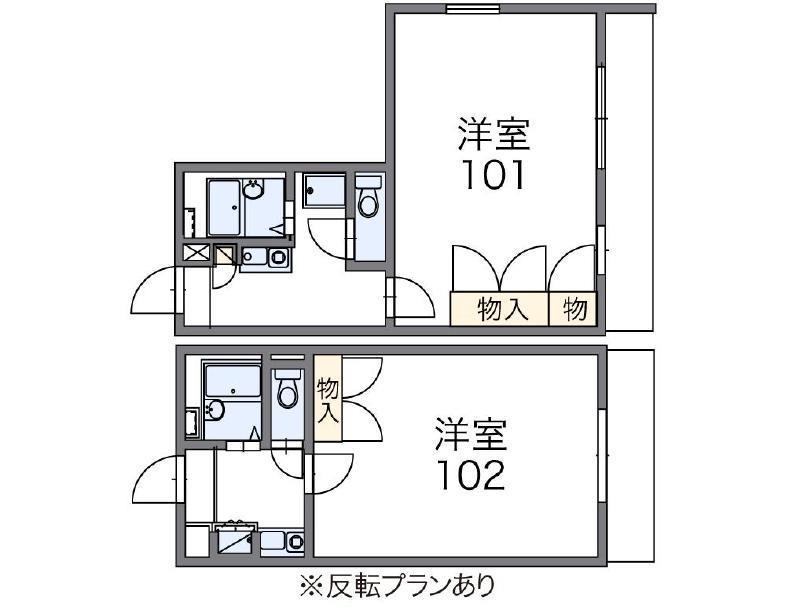 レオパレス KOYO(1K/2階)の間取り写真