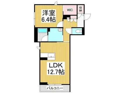 ベレオペリファニア(1LDK/2階)の間取り写真