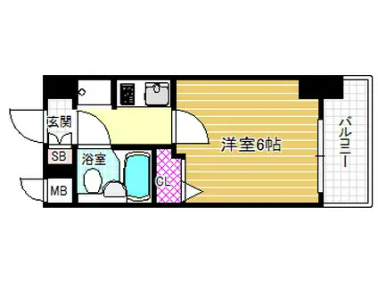 エスリード野田駅前(1K/9階)の間取り写真