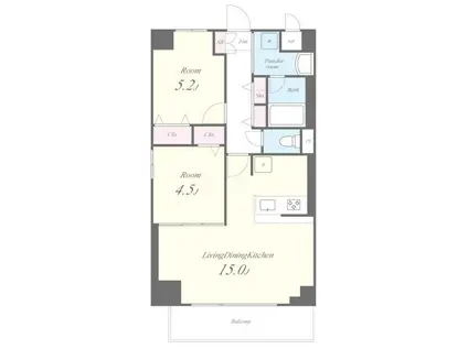 GRAN COTANS(2LDK/3階)の間取り写真