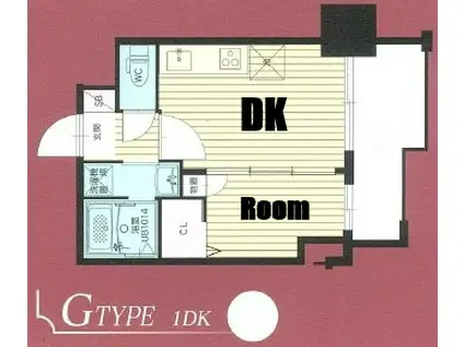 ORIENT BLD NO123(1DK/6階)の間取り写真