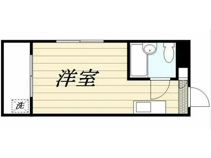 メゾン・ド・ラビヤル(ワンルーム/1階)の間取り写真