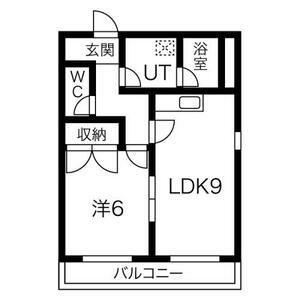 C・ISLAND 11(1LDK/2階)の間取り写真