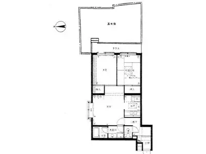 シェモア鞍馬口II(2LDK/1階)の間取り写真