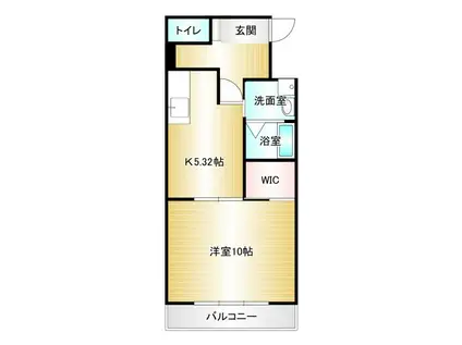 オークマンション柏の森(1LDK/5階)の間取り写真