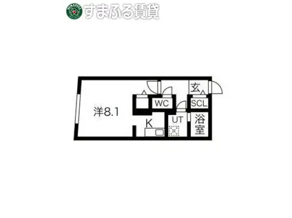 G VIVRE 岡崎駅前(1K/4階)の間取り写真