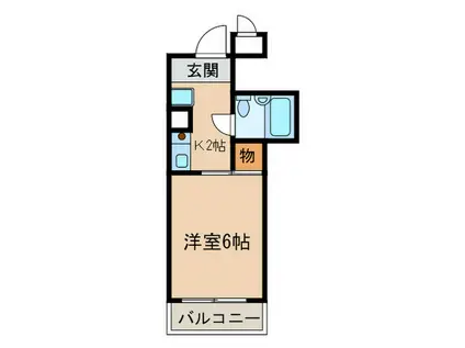 メゾン春日井(1K/4階)の間取り写真