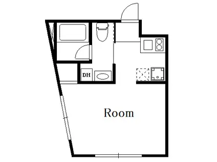 CASA FELICE SENKAWA(ワンルーム/2階)の間取り写真