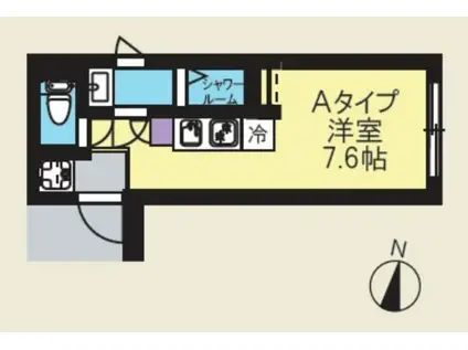 CREAL新高円寺(ワンルーム/2階)の間取り写真