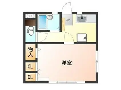 プラドールみやび(2LDK/1階)の間取り写真