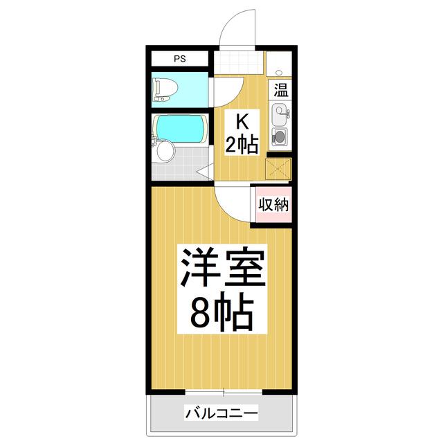 SKマンション(1K/1階)の間取り写真