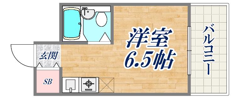 DSビル(ワンルーム/3階)の間取り写真