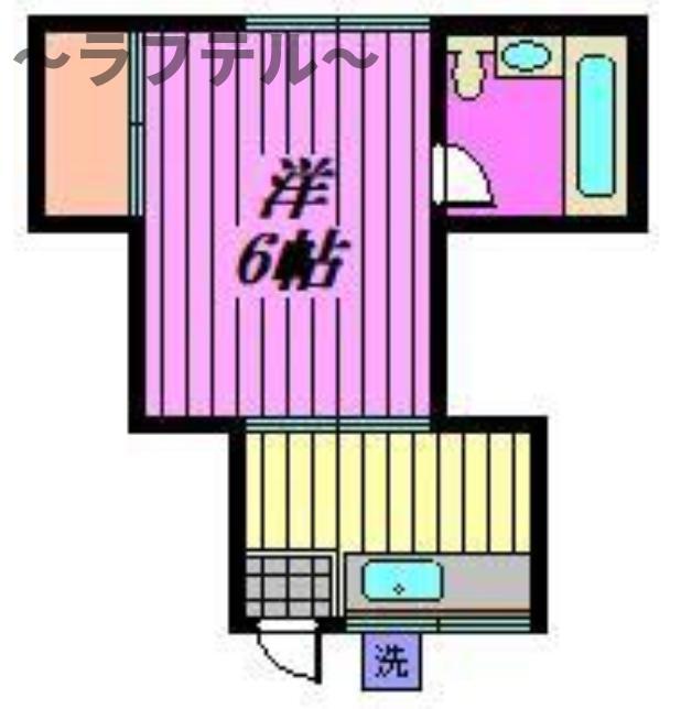三和荘(1K/2階)の間取り写真