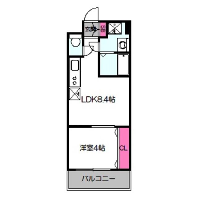 LASANTE京橋(1LDK/12階)の間取り写真