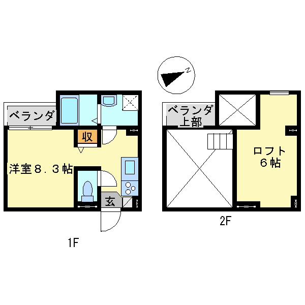ほっとスマイル(ワンルーム/1階)の間取り写真