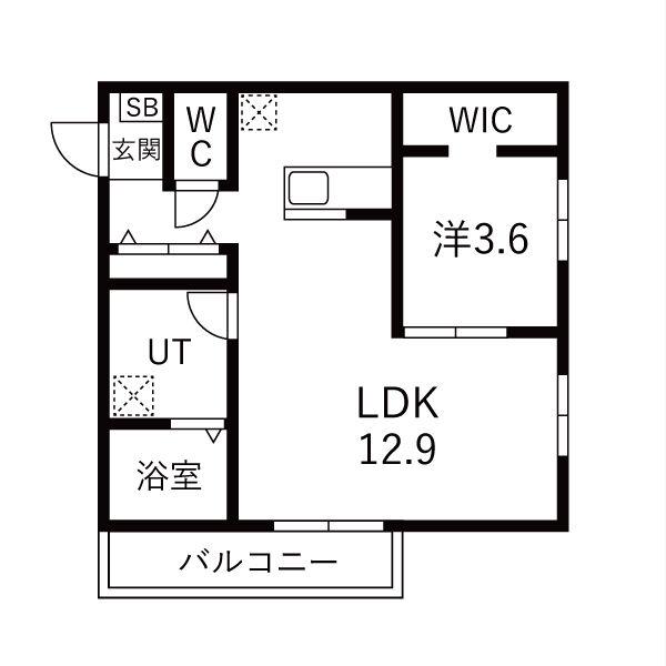 TOYODA FIKA(1LDK/3階)の間取り写真