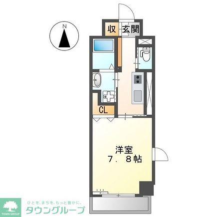 メゾン ミール(1K/3階)の間取り写真