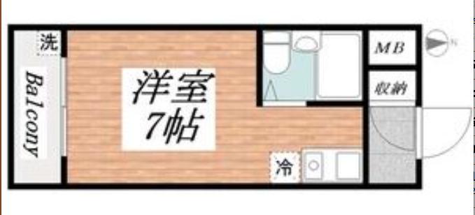 リッチライフ伊川谷II(ワンルーム/3階)の間取り写真
