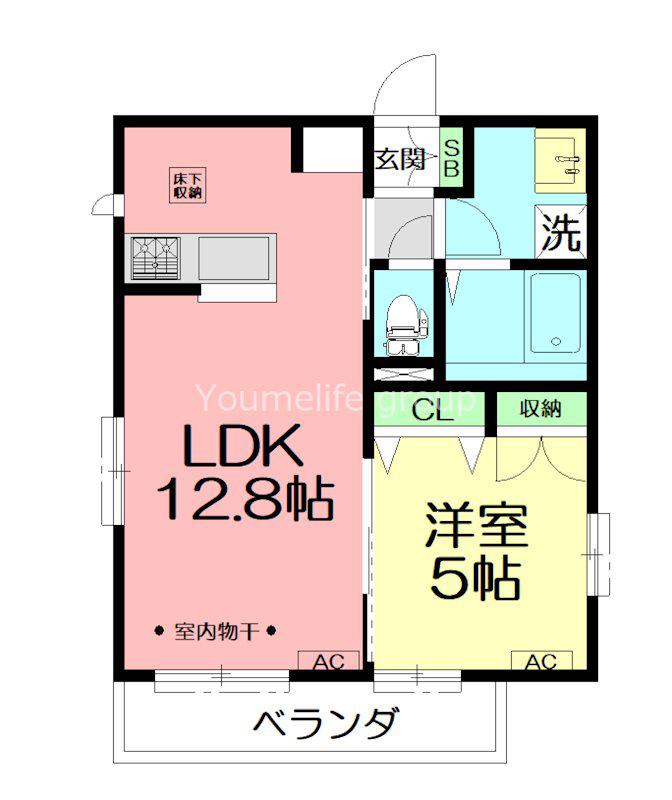 FELICE SHONAN(1LDK/3階)の間取り写真