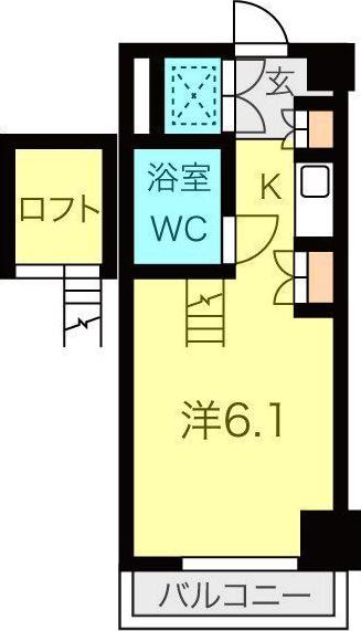 朝日プラザ名古屋ターミナルスクエア(ワンルーム/12階)の間取り写真