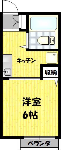 チェリーコートA(1K/1階)の間取り写真