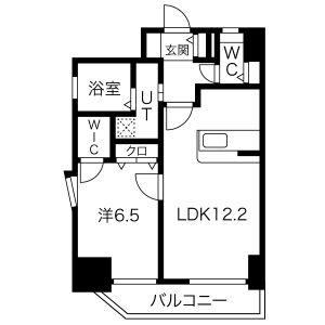 ABCサクラガーデン(1LDK/7階)の間取り写真