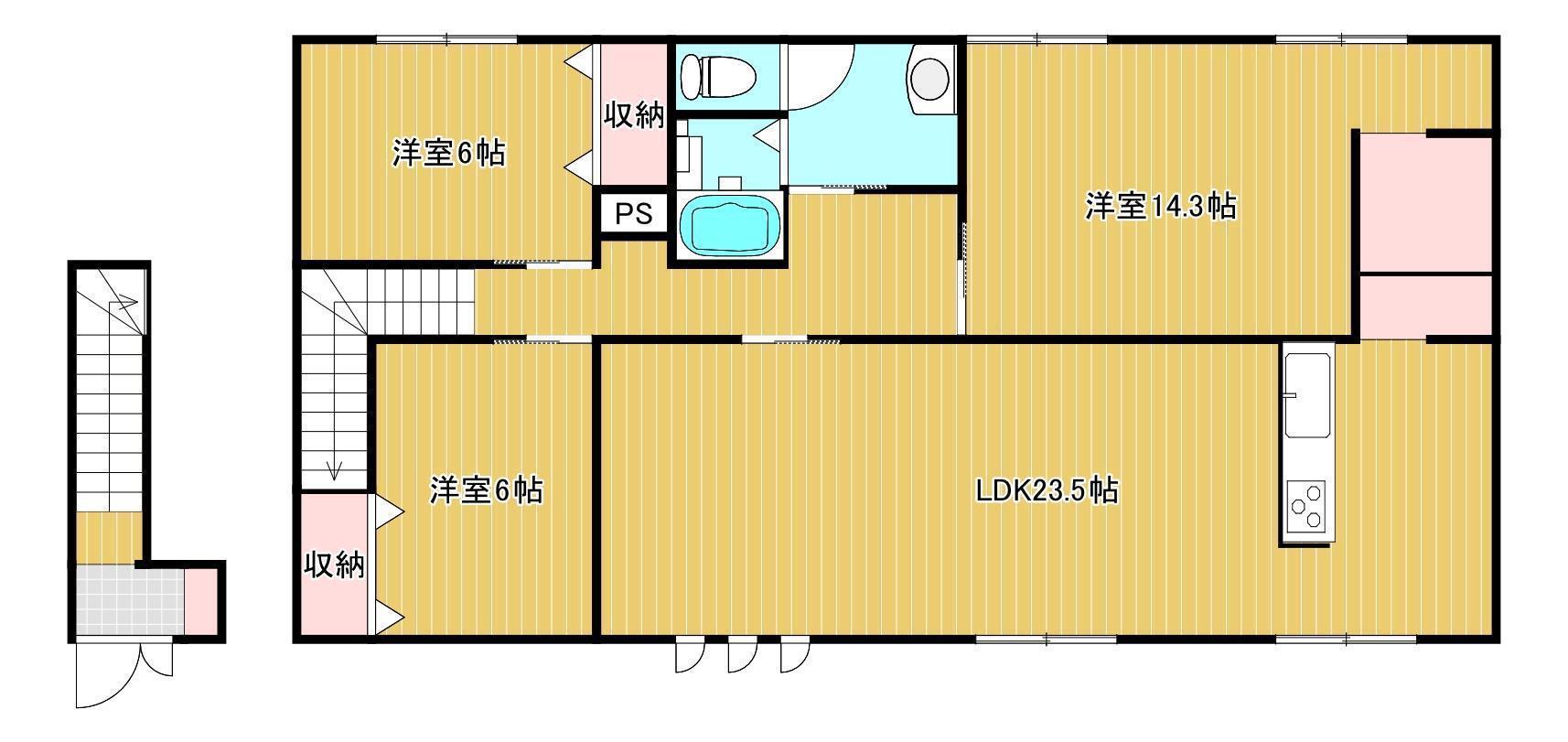 MAISON DE BRILLER(3LDK/2階)の間取り写真