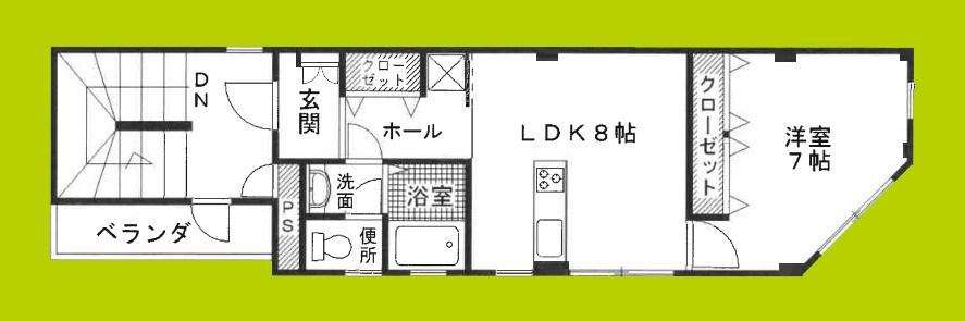 アルウェットT(1LDK/2階)の間取り写真