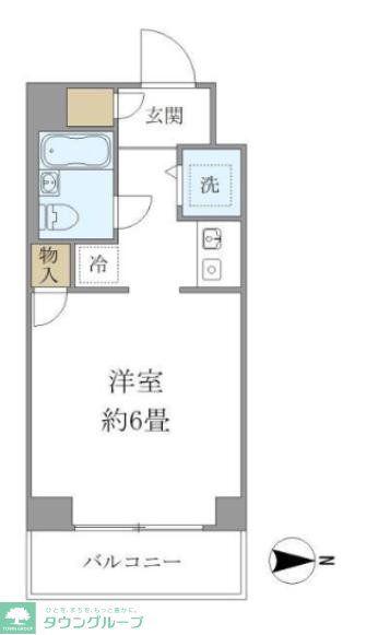 ウィンベル錦糸町第3(ワンルーム/4階)の間取り写真