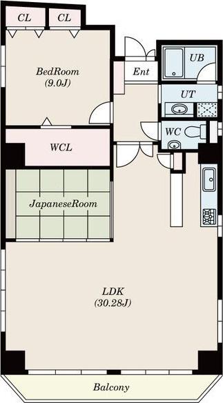 スリーアイランドタワー葵(1LDK/10階)の間取り写真