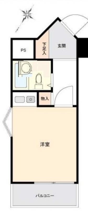 伊勢佐木町ダイカンプラザシティ(ワンルーム/7階)の間取り写真