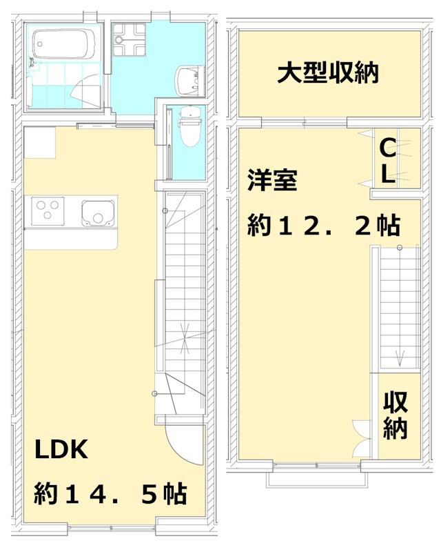 アピチェ洗足(1LDK/2階)の間取り写真