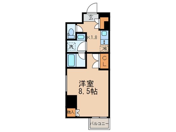 マルラニ南青山(1K/12階)の間取り写真