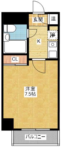 ALA大須ビル(1K/7階)の間取り写真