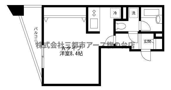 アヴァンセ戸越(ワンルーム/4階)の間取り写真