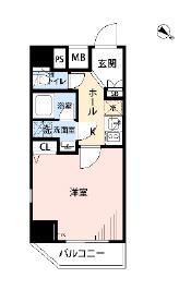 マイナビSTAY赤羽(1K/7階)の間取り写真