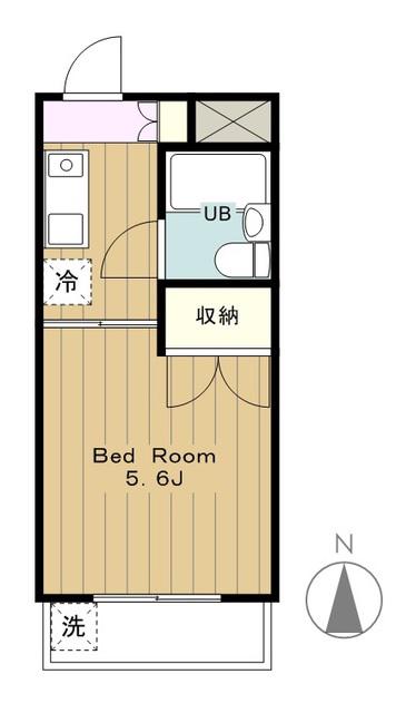 プラザ210YANOKUCHI(1K/1階)の間取り写真