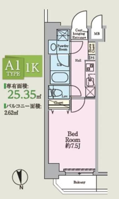 HY′S綾瀬駅前(1K/2階)の間取り写真