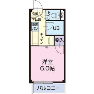 サンフラット(1K/1階)の間取り写真