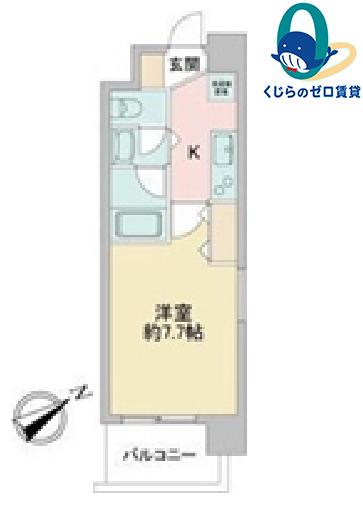 アルフィーレ新栄(1K/9階)の間取り写真