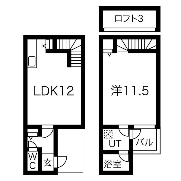 STANFORD SQUARE(1LDK/1階)の間取り写真