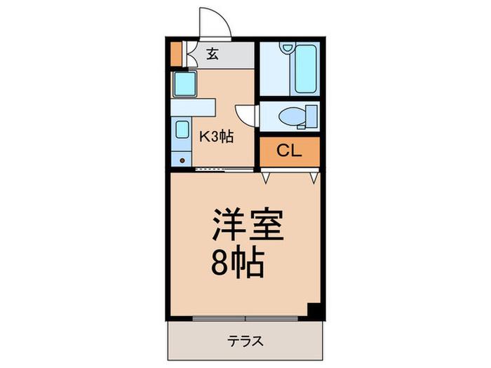 サンフィールド目白(1K/1階)の間取り写真
