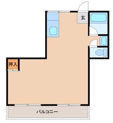 BLOCASAHI(ワンルーム/5階)の間取り写真