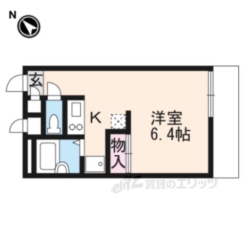 レオパレスシュピール(ワンルーム/1階)の間取り写真
