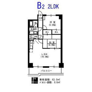 アーバン滝子(2LDK/10階)の間取り写真
