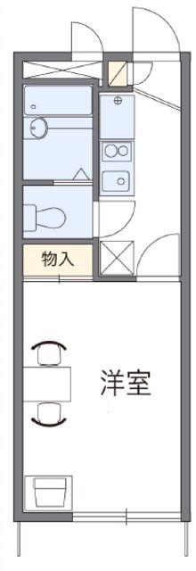 レオパレスアルジャンKOYAMA(1K/1階)の間取り写真