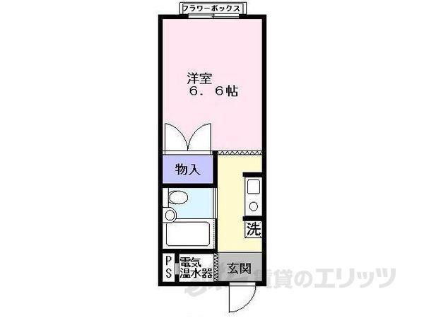 コーポはなみずき(1K/2階)の間取り写真