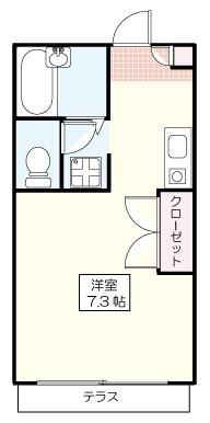 ハイツ池田(1K/1階)の間取り写真