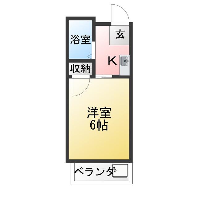 ソフィアマンション(1K/5階)の間取り写真